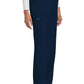 Rechte broek met middelhoge taille en elastische tailleband met trekkoord CKE272A