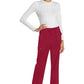 Rechte broek met middelhoge taille en elastische tailleband met trekkoord CKE272A