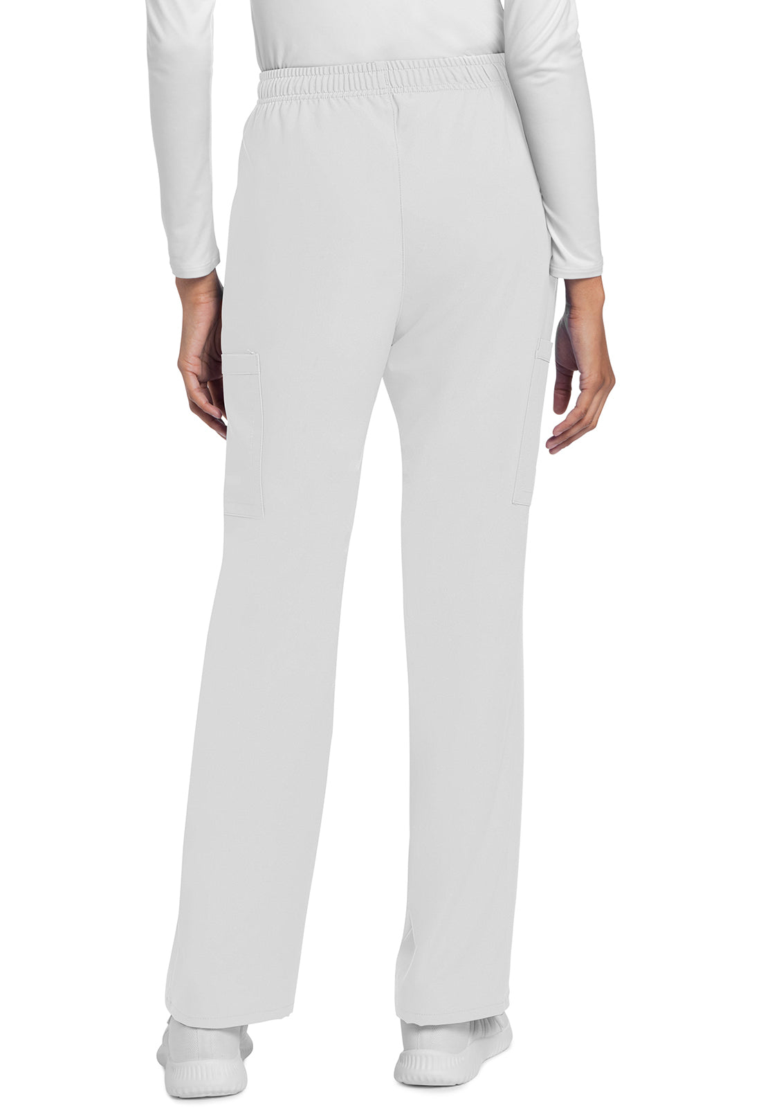 Rechte broek met middelhoge taille en elastische tailleband met trekkoord CKE272A