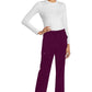 Rechte broek met middelhoge taille en elastische tailleband met trekkoord CKE272A