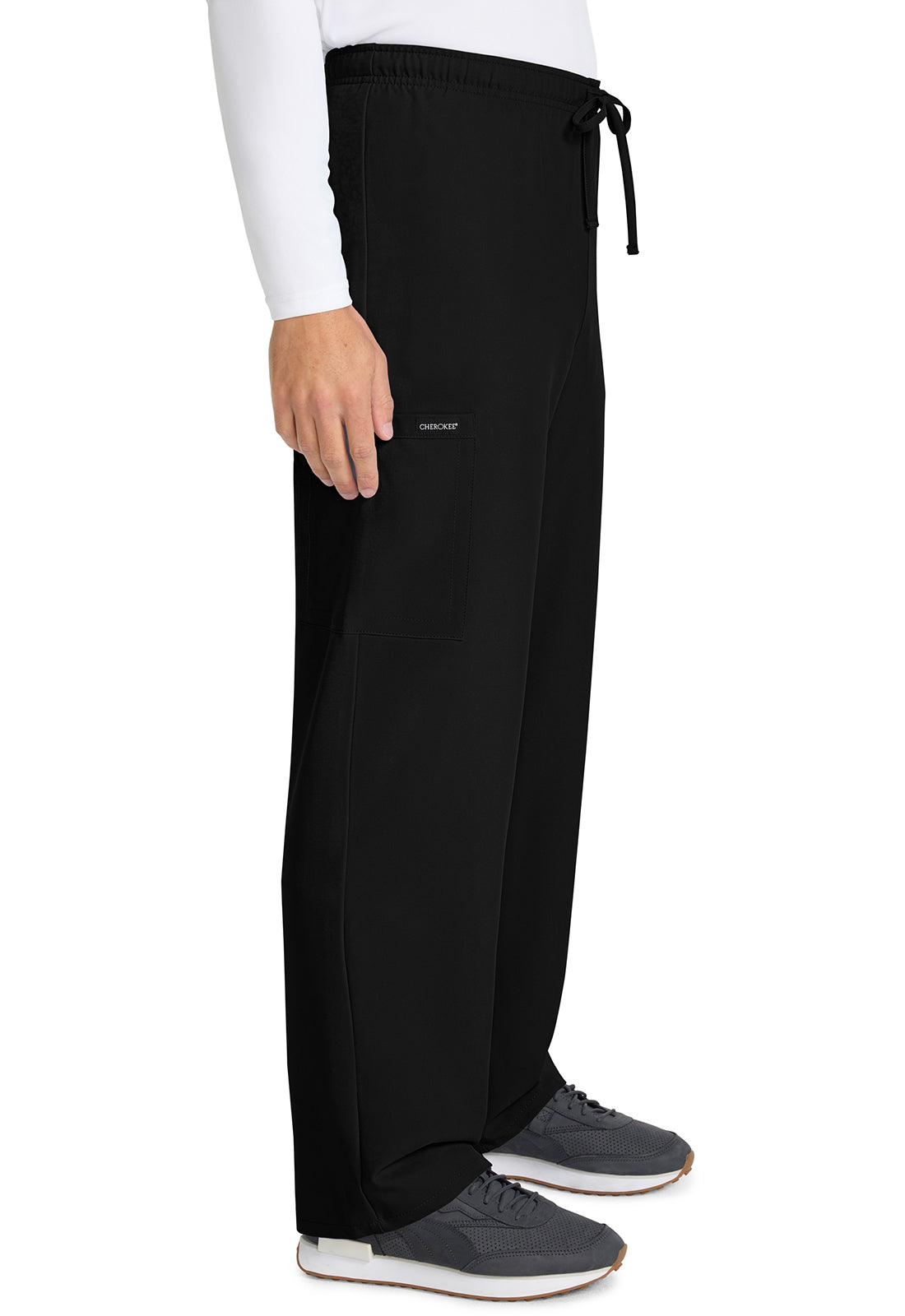 Cherokee Unisex broek met trekkoord en rechte pijpen met middelhoge taille en lichtgewicht design CKE280A