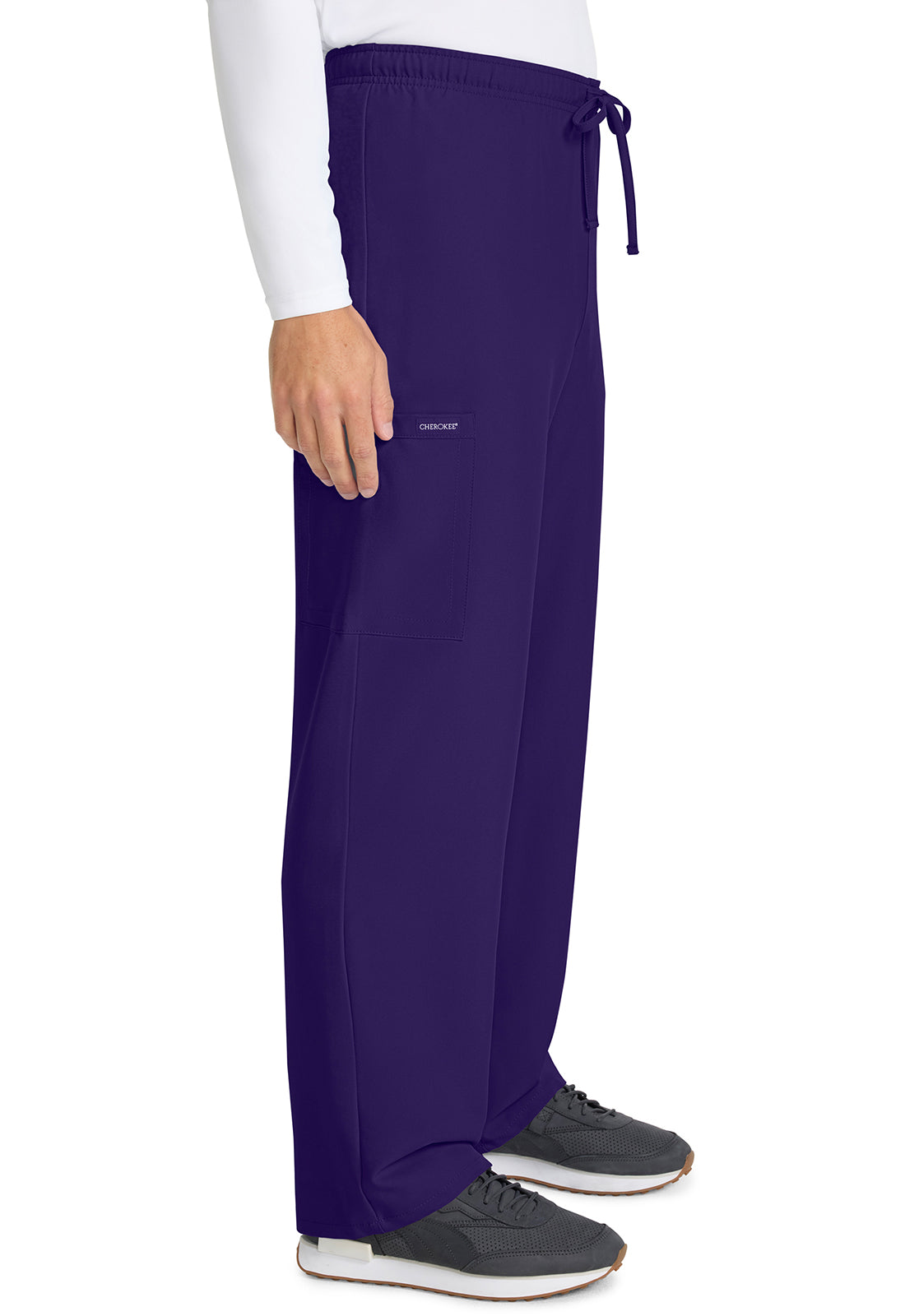 Cherokee Unisex broek met trekkoord en rechte pijpen met middelhoge taille en lichtgewicht design CKE280A