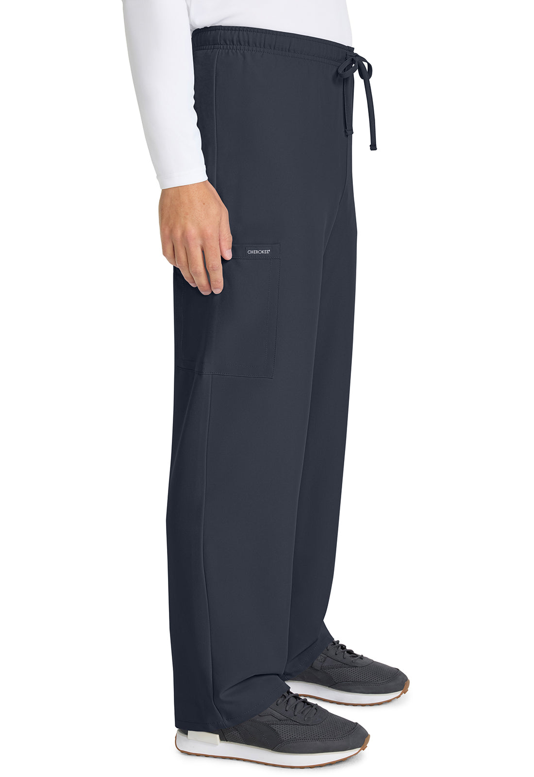 Cherokee Unisex broek met trekkoord en rechte pijpen met middelhoge taille en lichtgewicht design CKE280A