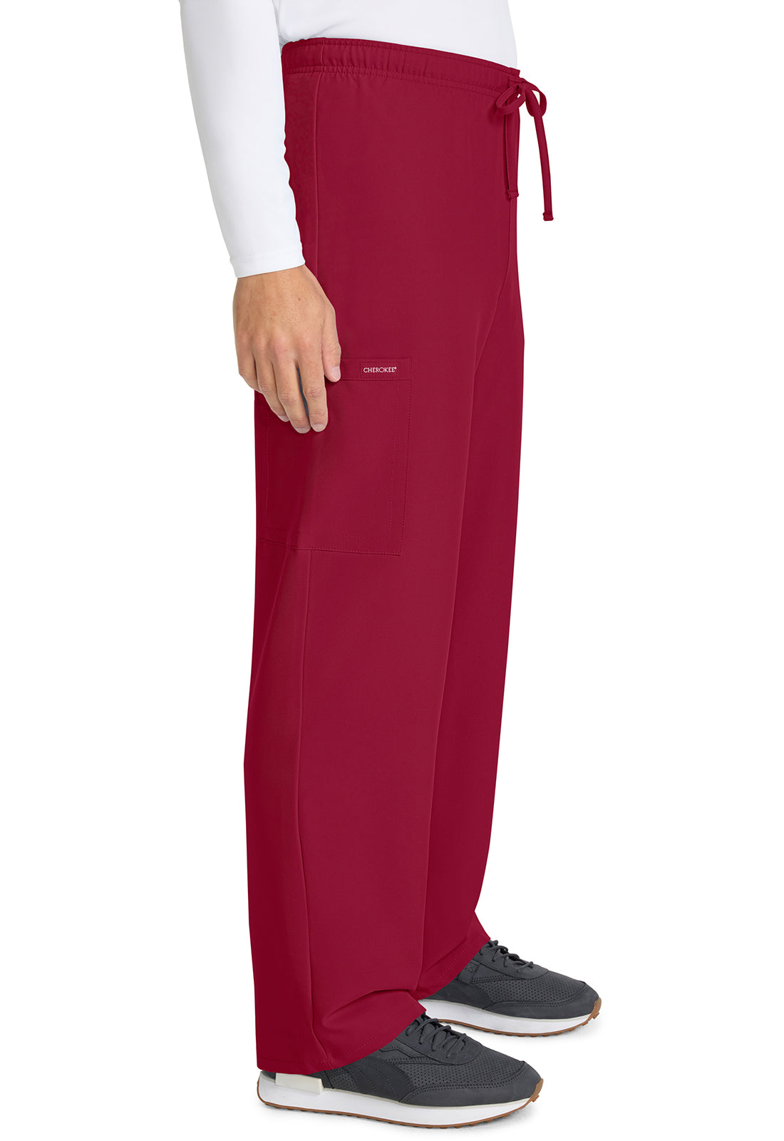 Cherokee Unisex broek met trekkoord en rechte pijpen met middelhoge taille en lichtgewicht design CKE280A