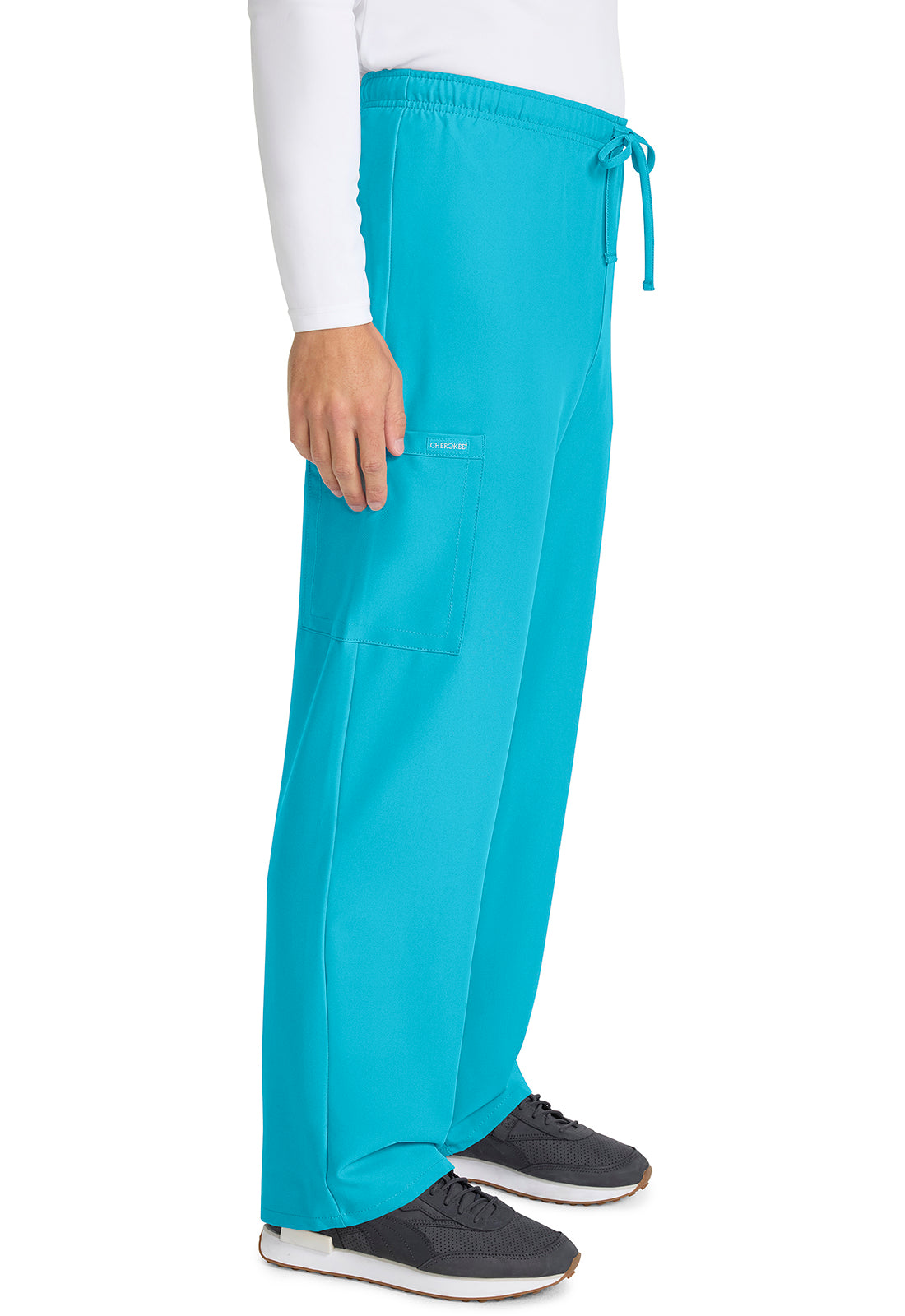 Cherokee Unisex broek met trekkoord en rechte pijpen met middelhoge taille en lichtgewicht design CKE280A