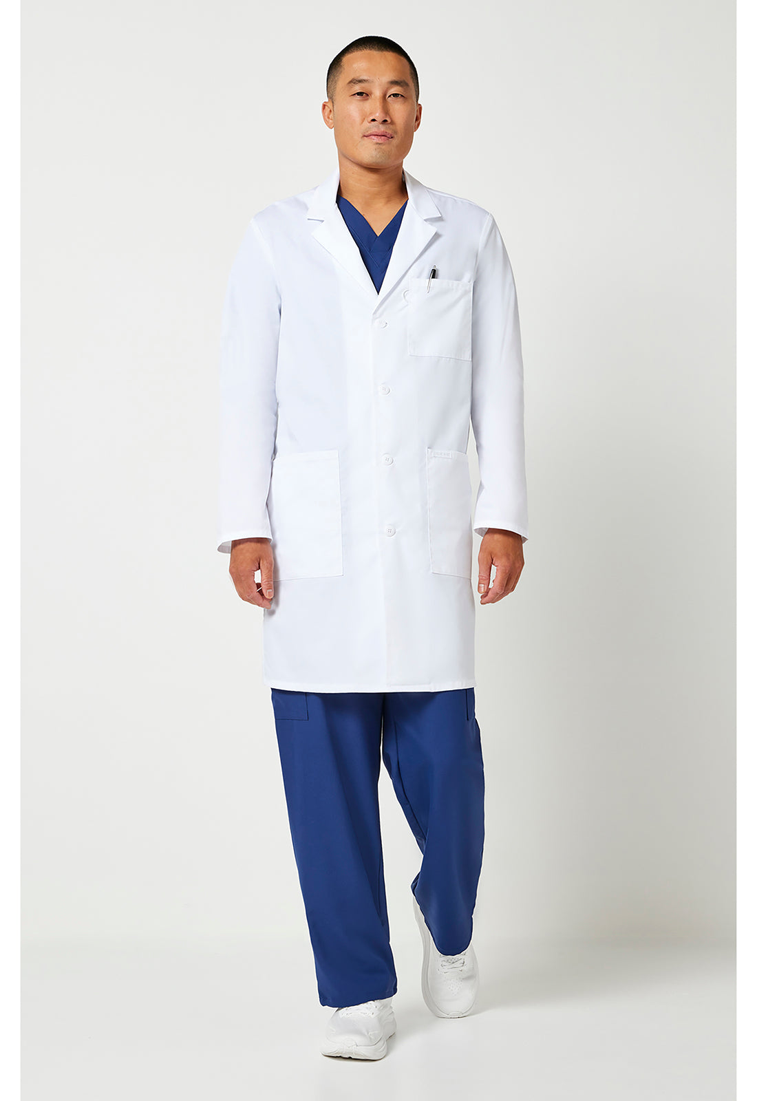 Cherokee 38" unisex laboratoriumjas met reverskraag en mechanische stretch CKE460