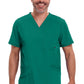 Heren T-shirt met V-hals met ribgebreide panelen en 360° stretch CKE900A