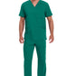 Heren T-shirt met V-hals met ribgebreide panelen en 360° stretch CKE900A