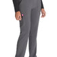 Pull-on broek met normale taille en taps toelopende pijpen met elastische tailleband en 360° stretch