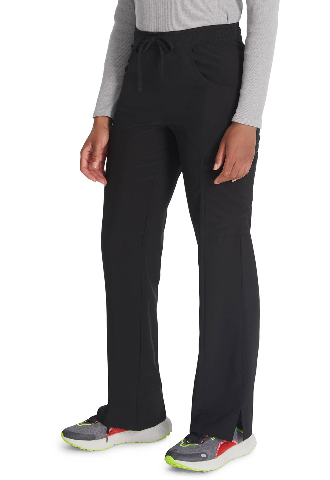 Dickies Middelhoge taille broek met rechte pijpen en trekkoord dames en cargozakken DKE010
