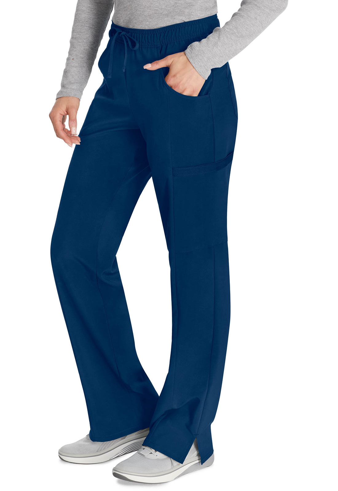 Dickies Middelhoge taille broek met rechte pijpen en trekkoord dames en cargozakken DKE010