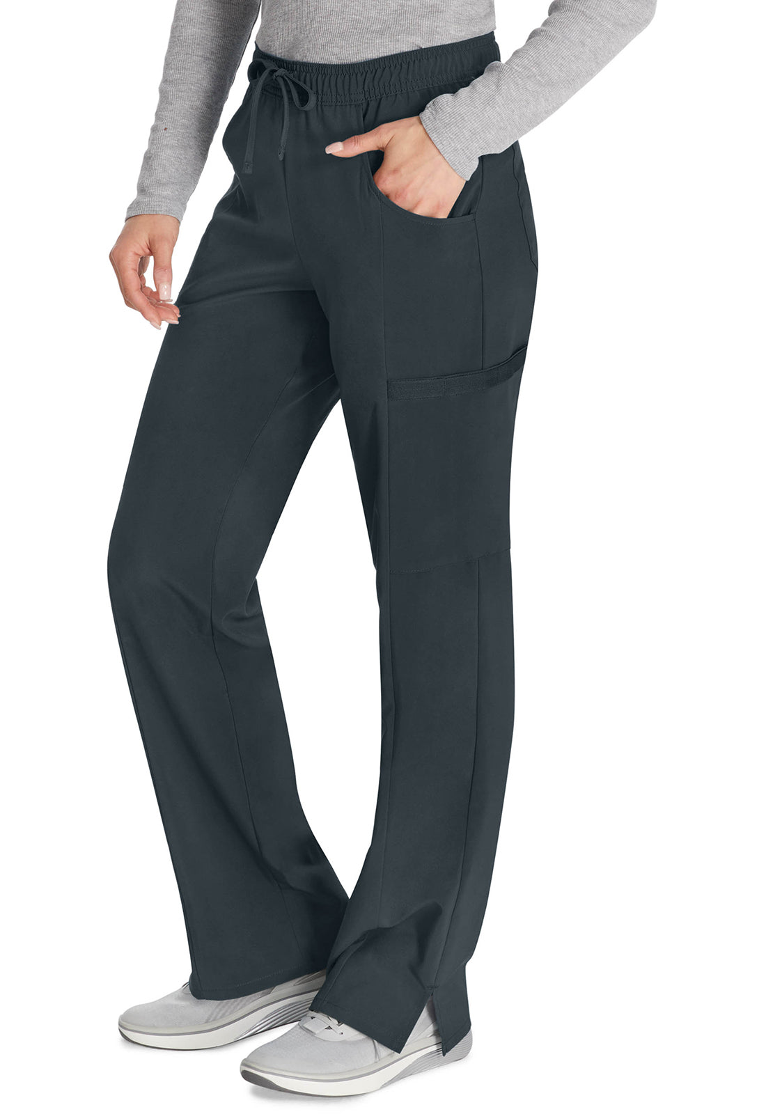 Dickies Middelhoge taille broek met rechte pijpen en trekkoord dames en cargozakken DKE010