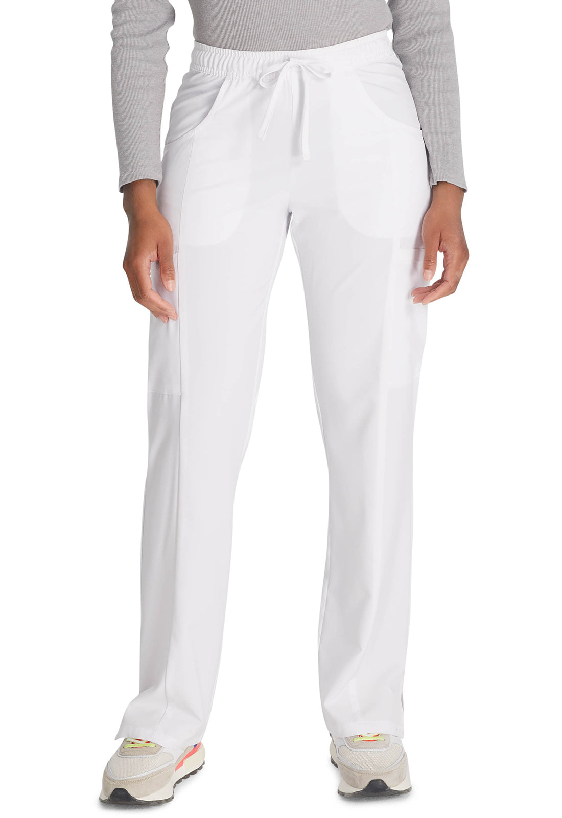 Dickies Middelhoge taille broek met rechte pijpen en trekkoord dames en cargozakken DKE010