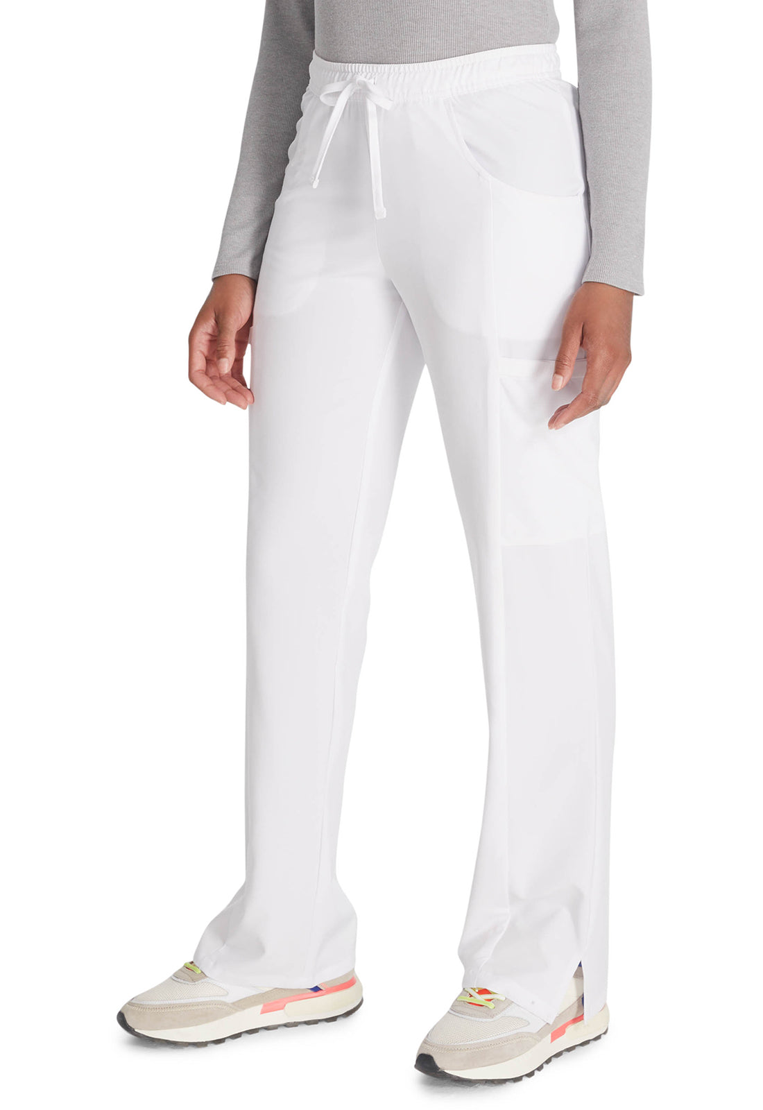 Dickies Middelhoge taille broek met rechte pijpen en trekkoord dames en cargozakken DKE010