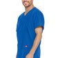 Unisex top en broek set met V-hals en taps toelopende broek met trekkoord