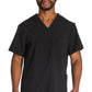 Heren T-shirt met V-hals met moderne pasvorm en 360° stretch