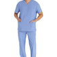 Heren T-shirt met V-hals met moderne pasvorm en 360° stretch