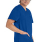 Heren T-shirt met V-hals met moderne pasvorm en 360° stretch