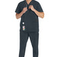 Heren T-shirt met V-hals met moderne pasvorm en 360° stretch
