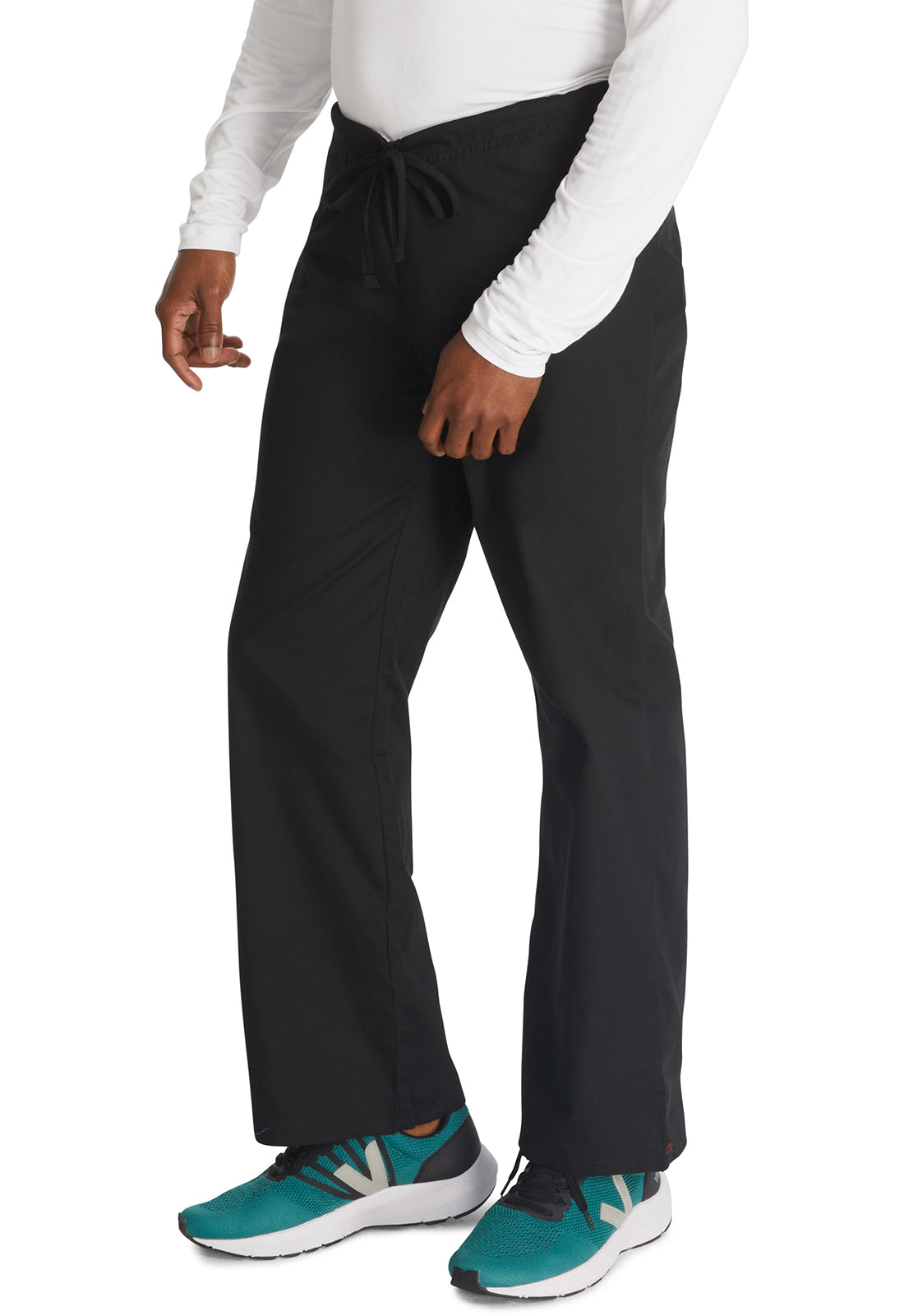 Unisex broek met trekkoord met elastische tailleband en rechte pijpen
