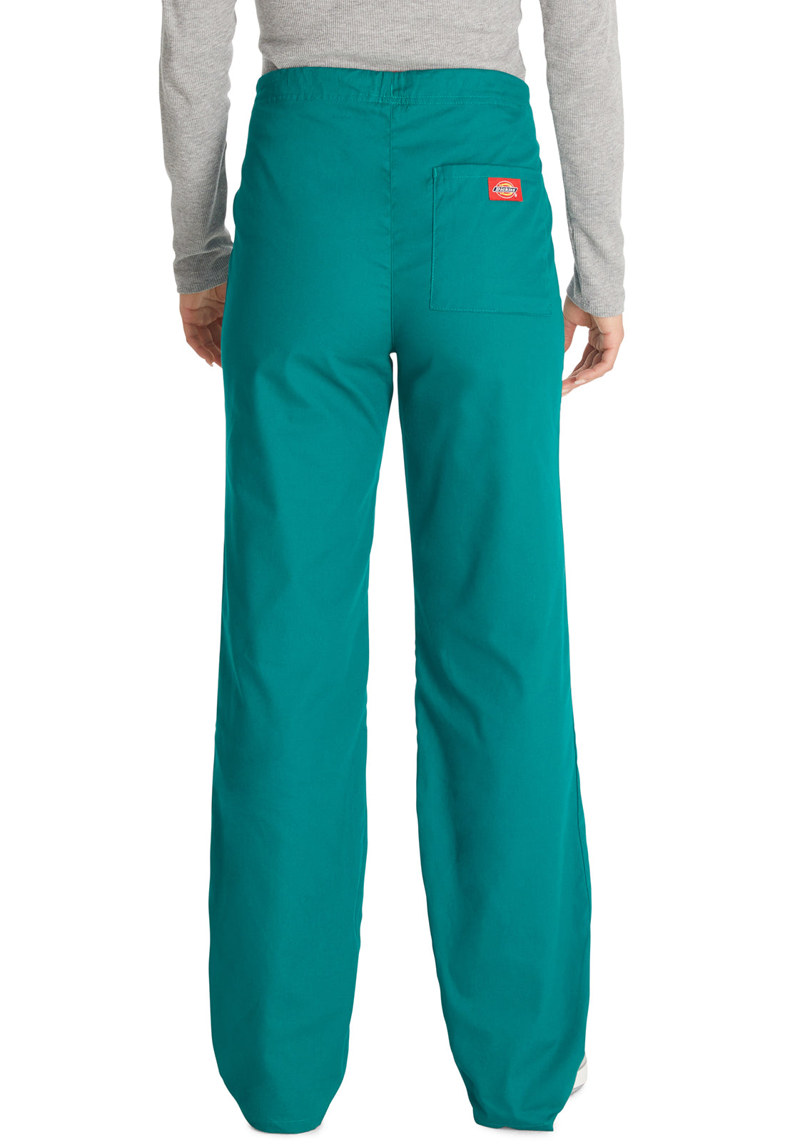 Unisex broek met trekkoord met elastische tailleband en rechte pijpen