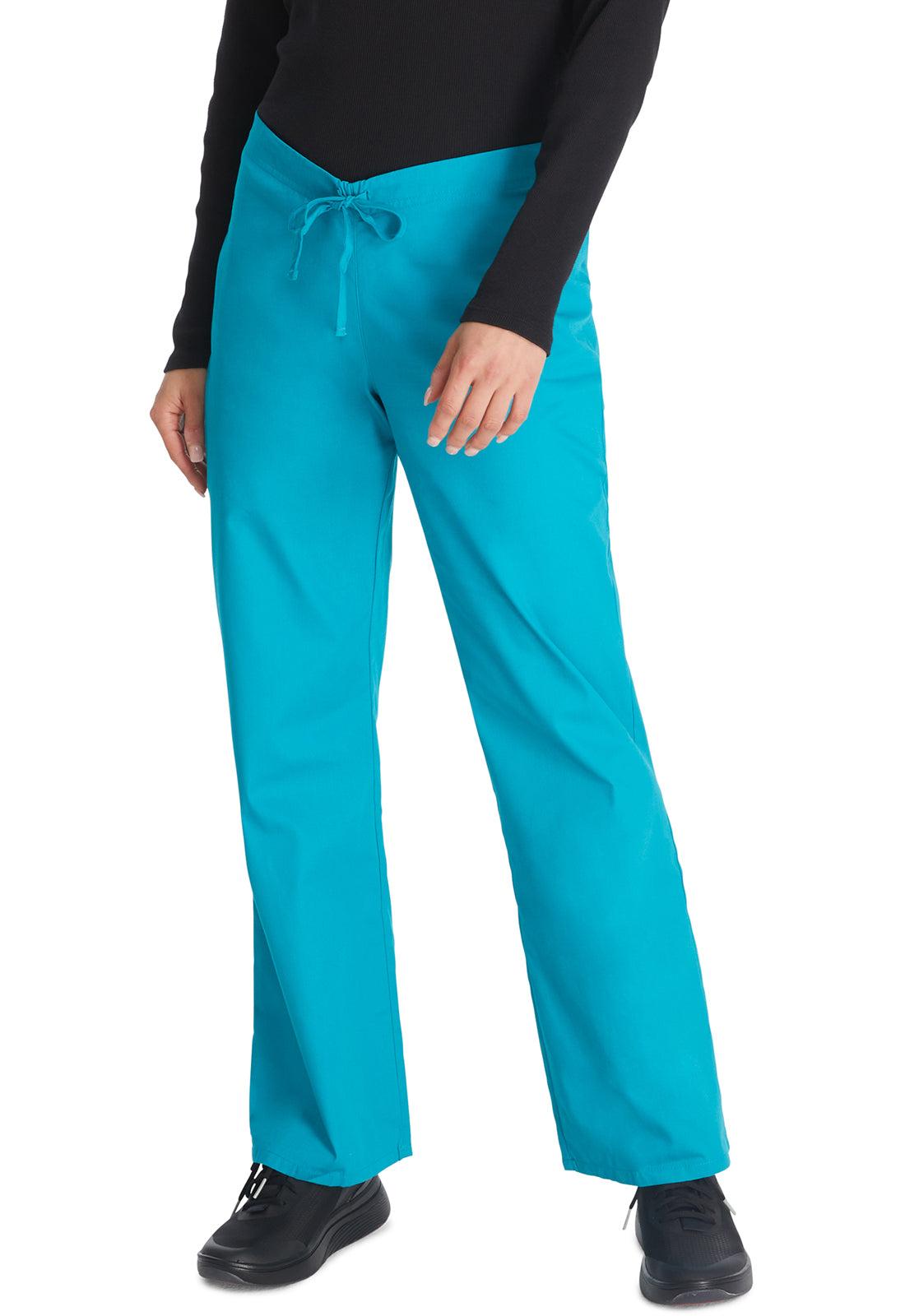 Unisex broek met trekkoord met elastische tailleband en rechte pijpen