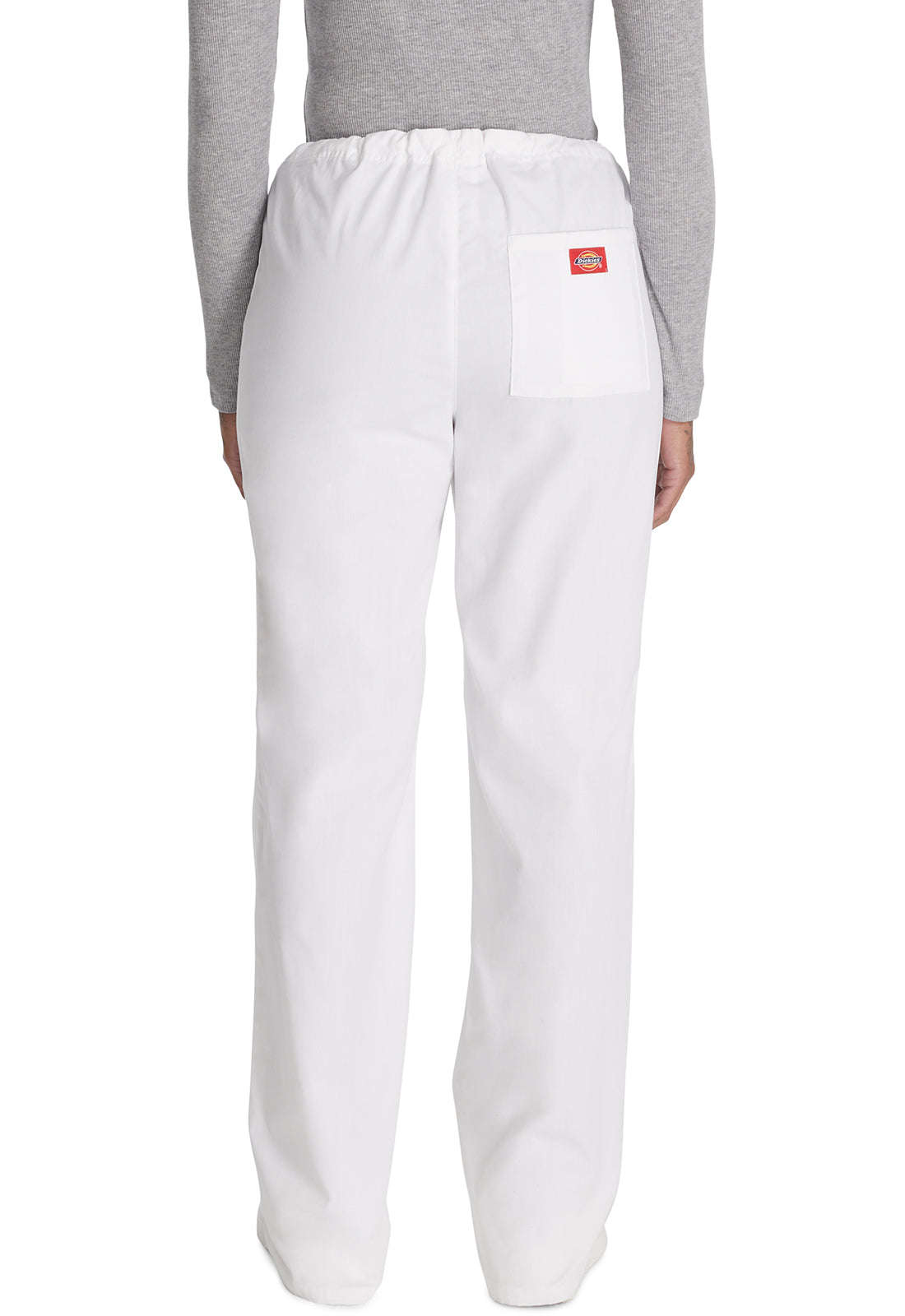 Unisex broek met trekkoord met elastische tailleband en rechte pijpen