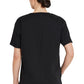 Unisex top met V-hals die in de broek gedragen kan worden met borstzak en zijsplitten