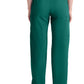 Broek met natuurlijke taille en taps toelopende pijpen dames met elastische tailleband en cargozakken