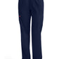 Broek met natuurlijke taille en taps toelopende pijpen dames met elastische tailleband en cargozakken