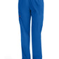 Broek met natuurlijke taille en taps toelopende pijpen dames met elastische tailleband en cargozakken DKE86106