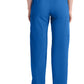 Broek met natuurlijke taille en taps toelopende pijpen dames met elastische tailleband en cargozakken DKE86106