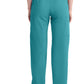 Broek met natuurlijke taille en taps toelopende pijpen dames met elastische tailleband en cargozakken DKE86106