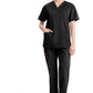 Dickies Top met V-hals dames met moderne pasvorm en zijsplitten DKE86706