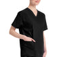 Dickies Top met V-hals dames met moderne pasvorm en zijsplitten DKE86706