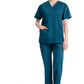 Dickies Top met V-hals dames met moderne pasvorm en zijsplitten DKE86706