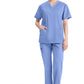 Dickies Top met V-hals dames met moderne pasvorm en zijsplitten DKE86706