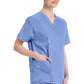 Dickies Top met V-hals dames met moderne pasvorm en zijsplitten DKE86706