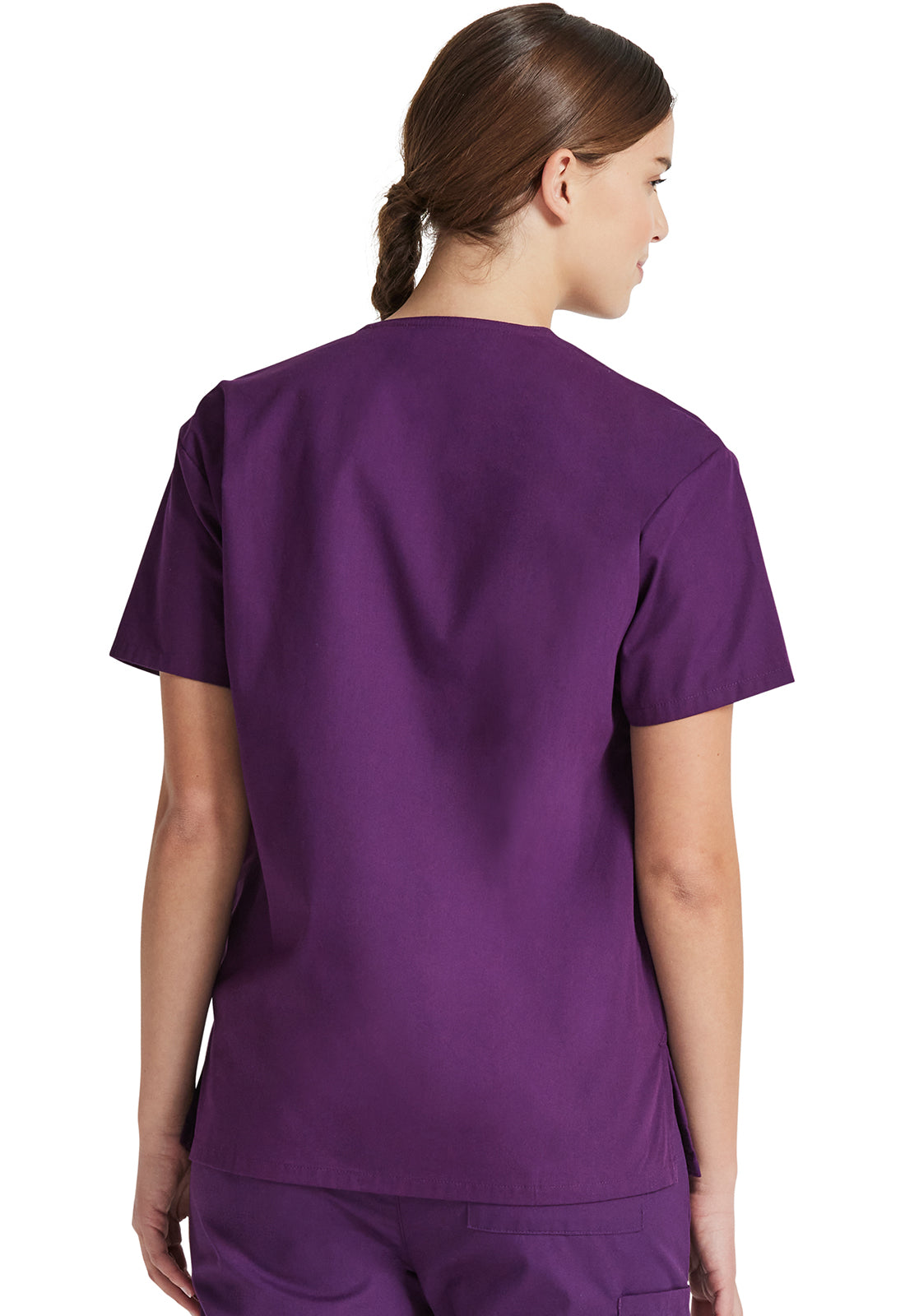 Dickies Top met V-hals dames met moderne pasvorm en zijsplitten DKE86706