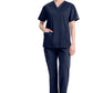 Dickies Top met V-hals dames met moderne pasvorm en zijsplitten DKE86706