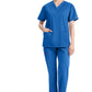 Dickies Top met V-hals dames met moderne pasvorm en zijsplitten DKE86706