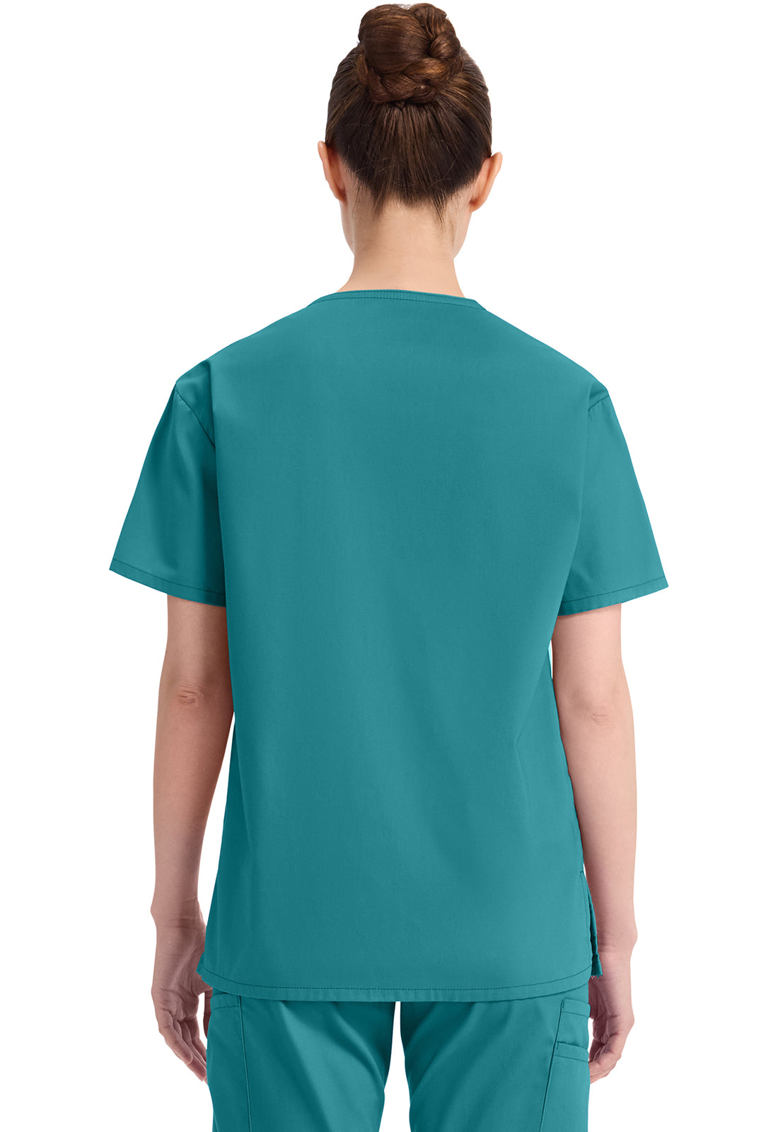 Dickies Top met V-hals dames met moderne pasvorm en zijsplitten DKE86706