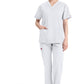 Dickies Top met V-hals dames met moderne pasvorm en zijsplitten DKE86706
