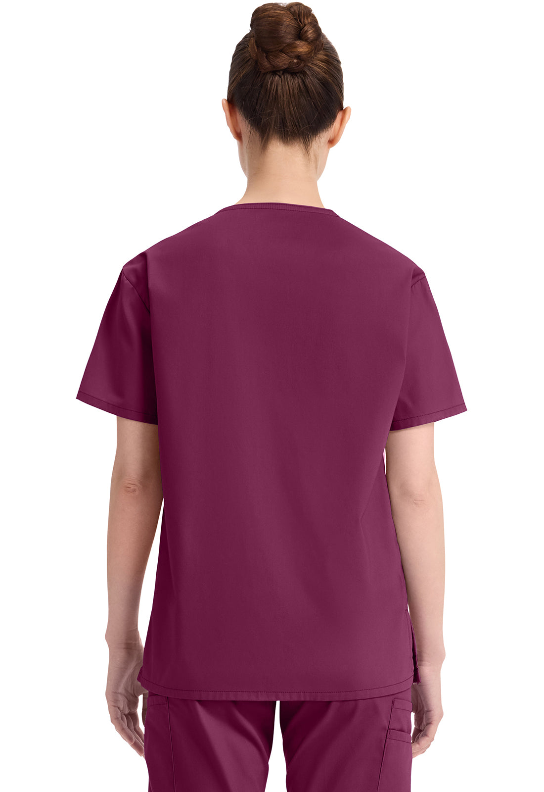 Dickies Top met V-hals dames met moderne pasvorm en zijsplitten DKE86706