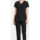 Monica Top dames met V-hals en moderne pasvorm met stretchmateriaal