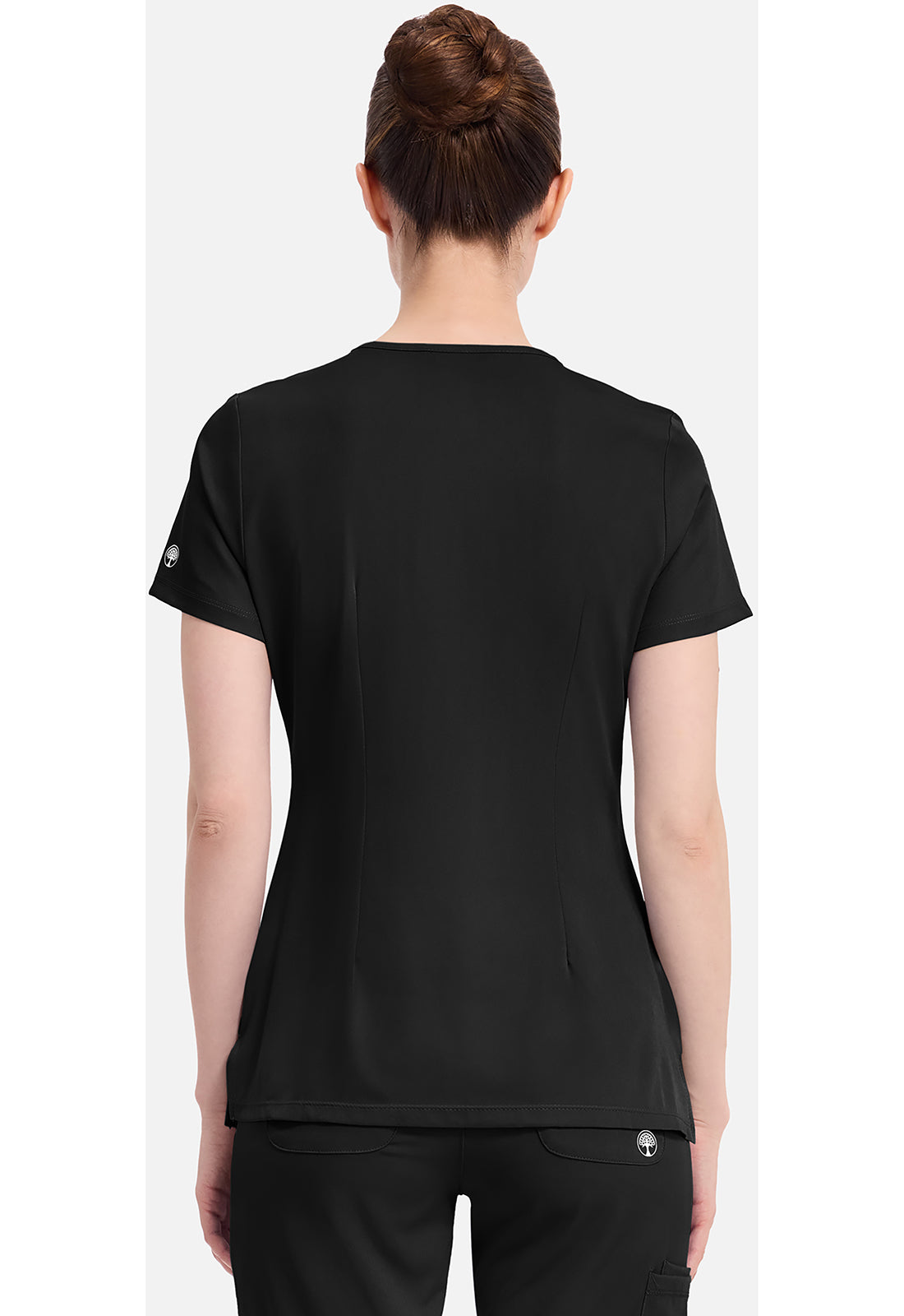 Monica Top dames met V-hals en moderne pasvorm met stretchmateriaal
