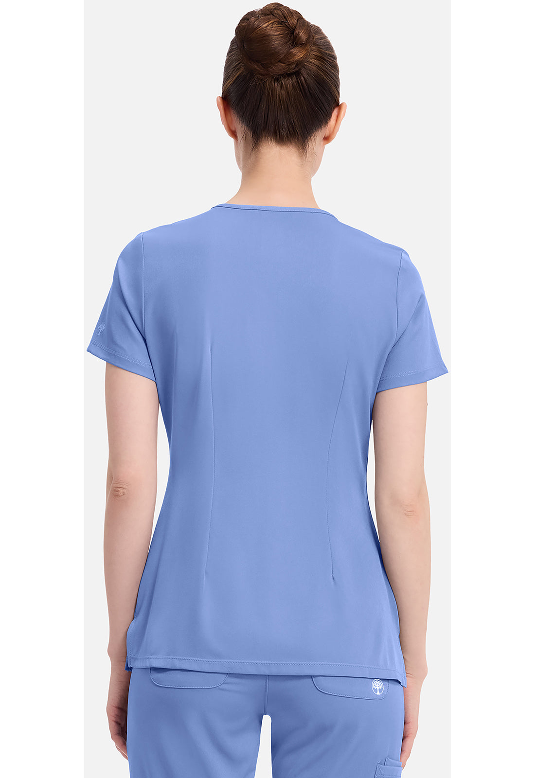 Monica Top dames met V-hals en moderne pasvorm met stretchmateriaal