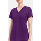 Monica Top dames met V-hals en moderne pasvorm met stretchmateriaal