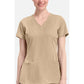 Monica Top dames met V-hals en moderne pasvorm met stretchmateriaal
