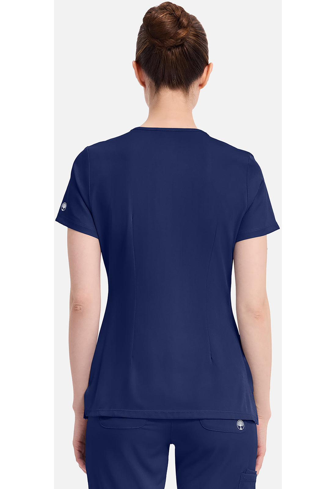 Monica Top dames met V-hals en moderne pasvorm met stretchmateriaal